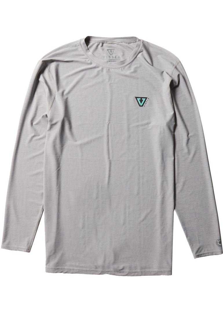 VISSLA TWISTED LONG SLEEVE SUN SHIRT - GRH - Stoke Outlets