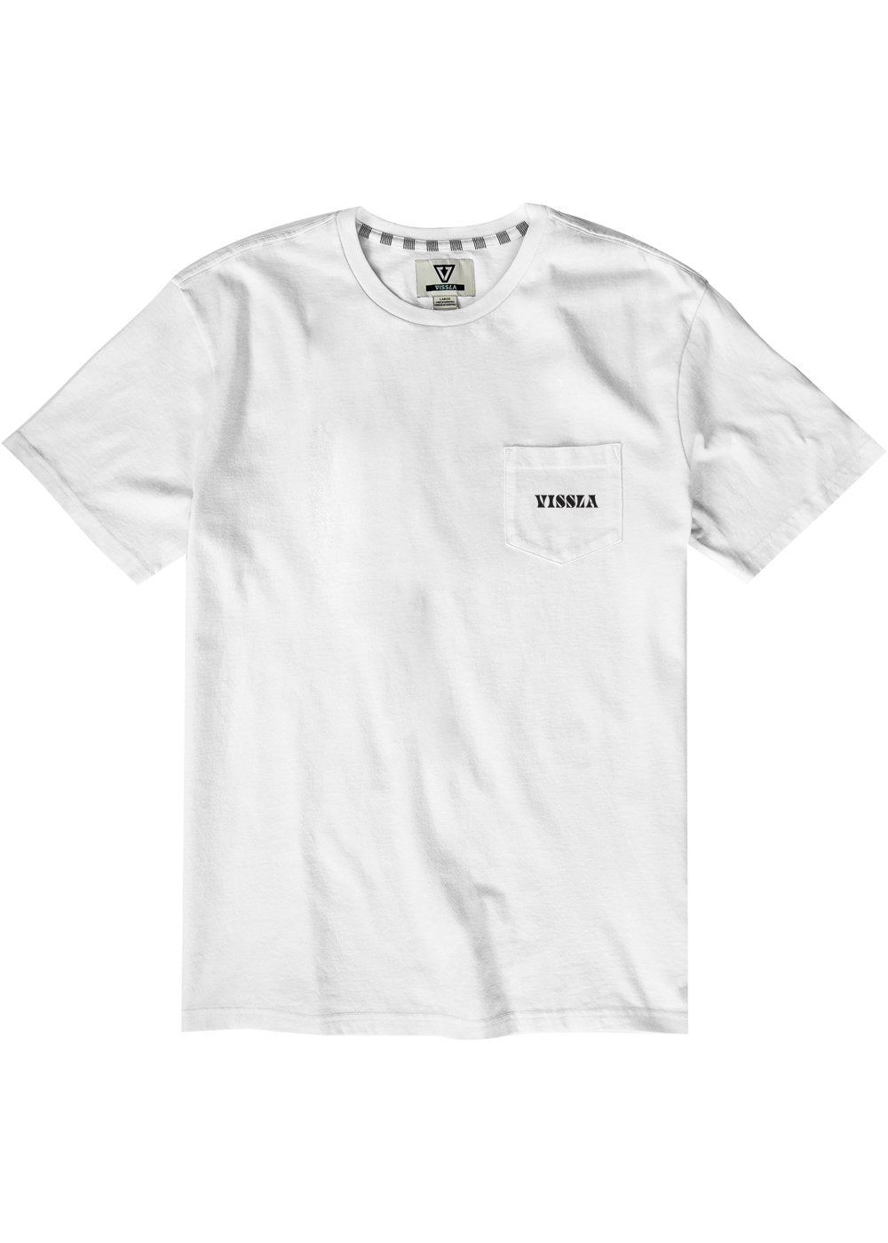 Vissla Twisted Minds SS PKT Tee-WHT - Stoke Outlets